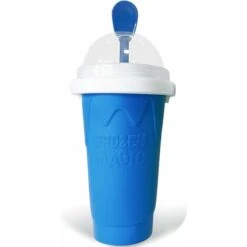 Fai Da Te Slushy Maker Cup Doppi Strati Coppa Di Silice, Frullato Pinch Ice Cup, Tazza Di Raffreddamento, Strumenti Per Freeeze, Tazza Di Spremitura Portatile Ghiacciata, Macchina Per Il Latte Fatta I