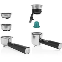 Princess Macchina Caffe' Espresso 4 In 1 Capsule Cialde E Macinato Con Montalatte 1.5 Lt -Elettrodomestici Negozio 74969059 4