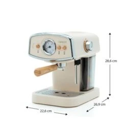 Macchina Da Caffé Express Semi-automatica Caprizze Kai 1050 W 15 Bar Capacitá Per 5 Tazzine Con Vaporizzatore Color Bianco Opaco -Elettrodomestici Negozio 76398318 4
