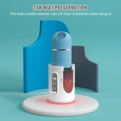 Scaldabiberon Portatile Termostato Per Biberon Termostato Regolabile Display A LED Alimentato Tramite USB Con Biberon In Vetro Da 240 Ml E Distributore Di Latte In Polvere (blu) -Elettrodomestici Negozio 77490854 5