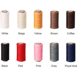 150D Corde Cerate Poliestere Filo Per Cucire In Pelle Per Tutti Gli Usi Piatto Cera Cuciture Stringhe Per Legatoria Macrame Artigianato Braccialetti FAI DA TE -Elettrodomestici Negozio 77493470 5