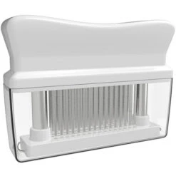 Inteneritore Di Carne Con 48 Lame Ad Ago In Acciaio Inossidabile Strumento Per Intenerire E Marinare La Carne Inteneritori Da Cucina Cottura Alla Griglia BBQ Marinata Flavour Maximizer (bianco)