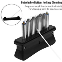 Inteneritore Di Carne Con 48 Lame Ad Ago In Acciaio Inossidabile Strumento Per Intenerire E Marinare La Carne Inteneritori Da Cucina Cottura Alla Griglia BBQ Marinata Flavour Maximizer (bianco) -Elettrodomestici Negozio 77495234 5