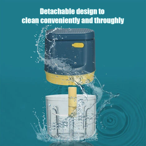 Tritatutto Elettrico Mini Tritatutto Per Cipolle 3 Lame Affilate Frullatore Per Aglio Portatile Mini Mixer Per Condimento 230 Ml (blu) 5 Tritatutto Elettrico Mini Tritatutto Per Cipolle 3 Lame Affilate Frullatore Per Aglio Portatile Mini Mixer Per Condimento 230 Ml (blu) - immagine 3