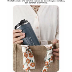 Tazza Da Caffè Da 380 Ml Tazza Termica Isolata A Tenuta Stagna Tazza Da Caffè Da Viaggio Portatile Da Auto In Acciaio Inossidabile (rosa) -Elettrodomestici Negozio 77672299 4