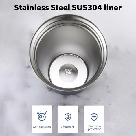 380mLCoffee Cup Tazza Termica Isolata A Tenuta Stagna Tazza Da Caffè Da Viaggio Portatile Per Auto In Acciaio Inossidabile (verde) 4 380mLCoffee Cup Tazza Termica Isolata A Tenuta Stagna Tazza Da Caffè Da Viaggio Portatile Per Auto In Acciaio Inossidabile (verde) - immagine 2