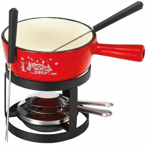 Fonduta Set 2 Forchette Rosse - SH-V611 - Tableandcook 3 Fonduta Set 2 Forchette Rosse - SH-V611 - Tableandcook