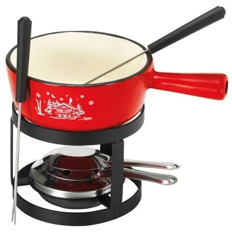 Fonduta Set 2 Forchette Rosse - SH-V611 - Tableandcook 4 Fonduta Set 2 Forchette Rosse - SH-V611 - Tableandcook - immagine 2