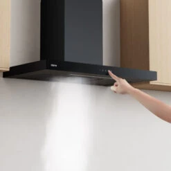 Cappa Aspirante Ciarra 90cm 650m3/h 4 Velocità Booster - LED Dimmerabile - Colore Nero- CD9102B -Elettrodomestici Negozio 78189058 3