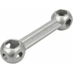 FISCHER Ossa Portachiavi, Argento, One Size