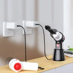 Aspirapolvere Wireless Portatile Acchiappapolvere Domestico Collettore Di Polveri Multifunzione Asciutto E Bagnato A Doppio Uso (nero, Configurazione Standard) -Elettrodomestici Negozio 78392014 4