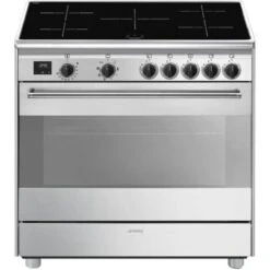 Smeg BG91IX2 Cucina 90x60cm 5 Zone Forno Multi7 Classe Energetica A Inox Vapor Clean