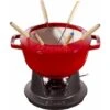 Staub 40511 – 975 – 0 Servizio Fonduta Ghisa Ciliegia 26,5 x 20,7 x 11,6 cm -Elettrodomestici Negozio 78980840 1