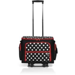 Prym Macchina Da Cucire Trolley A Pois, Colore: Nero/Rosso/Bianco