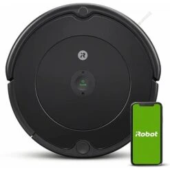 IRobot Roomba 692 Robot Aspirapolvere Con Connessione Wi-Fi, Adatto A Pavimenti E Tappeti, Sistema Di Pulizia Ad Alte Prestazioni Con Dirt Detect, Smart Home E Controllo Con App, Grigio Scuro