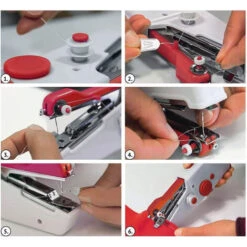 Macchina Da Cucire Portatile Mini Cucitrice Da Viaggio Per Tessuti Taglio Cucito 10 Macchina Da Cucire Portatile Mini Cucitrice Da Viaggio Per Tessuti Taglio Cucito -Elettrodomestici Negozio 79950326 4