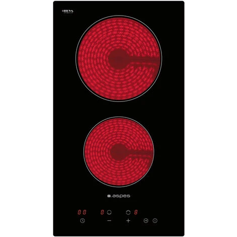 Piano Cottura In Vetroceramica Aspes APV1201 Nero 30 Cm 3000 W 3 Piano Cottura In Vetroceramica Aspes APV1201 Nero 30 Cm 3000 W