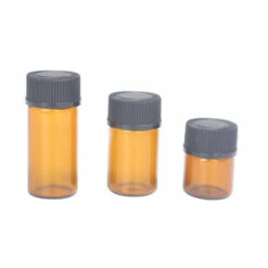 100 Bottiglie Da 1 Ml In Vetro Ambrato Per Oli Essenziali, Bottiglie Vuote Ricaricabili Con Tappi Neri Per Profumo Di Olio Essenziale (marrone) -Elettrodomestici Negozio 81575316 5