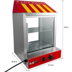 Macchina Per Hot Dog A Vapore Macchina Hot Dog Acciaio Inox Hot Dog Maker 2000W, Capacità: 100 Salsicce, 30 Panini, Intervallo Di Temperatura 30-110 °C, Con Valvola Di Scarico Accessori GRATIS -Elettrodomestici Negozio 81923904 2