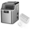 RELAX4LIFE Macchina Per Cubetti Di Ghiaccio, Capacità 18 Kg/24 Ore, Durata 15-20 Min Con Timer 1-24 Ore, Serbatoio D’Acqua 3,2L, Stoccaggio Ghiaccio 1,2 Kg, Produttore Domestico Di Ghiaccio A Cubetti -Elettrodomestici Negozio 82192726 1