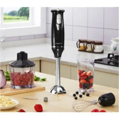 Frullatore Immersione 800W Multifunzione 5in1 Lama Bicchiere Mixer Tritatutto -Elettrodomestici Negozio 82743014 4