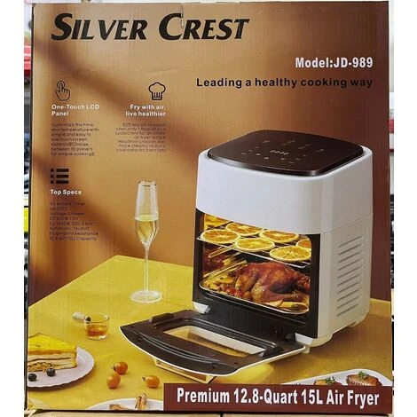 FRIGGITRICE AD ARIA 15l Senza Olio DIGITALE AIR Fryer 1400W DISPLAY TOUCHSCREEN 7 FRIGGITRICE AD ARIA 15l Senza Olio DIGITALE AIR Fryer 1400W DISPLAY TOUCHSCREEN - immagine 5