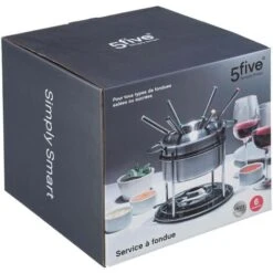 Set Da Fonduta In Acciaio Inox Per 6 Persone - Set Fonduta 6 Persone, Acciaio Inossidabile, Dimensioni D. 19 X H. 17 Cm - 5 Five Simply Smart 8 Set Da Fonduta In Acciaio Inox Per 6 Persone - Set Fonduta 6 Persone, Acciaio Inossidabile, Dimensioni D. 19 X H. 17 Cm - 5 Five Simply Smart -Elettrodomestici Negozio 83771448 2