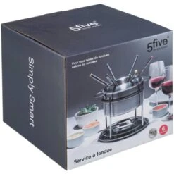 Set Da Fonduta In Acciaio Inox Per 6 Persone - Set Fonduta 6 Persone, Acciaio Inossidabile, Dimensioni D. 19 X H. 17 Cm - 5 Five Simply Smart 9 Set Da Fonduta In Acciaio Inox Per 6 Persone - Set Fonduta 6 Persone, Acciaio Inossidabile, Dimensioni D. 19 X H. 17 Cm - 5 Five Simply Smart -Elettrodomestici Negozio 83771448 3