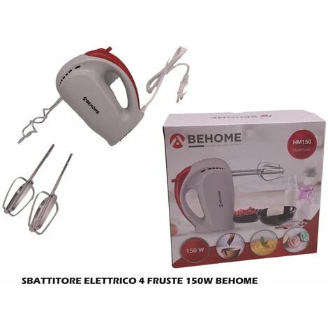 SBATTITORE ELETTRICO 4 FRUSTE 150W BEHOME 3 SBATTITORE ELETTRICO 4 FRUSTE 150W BEHOME