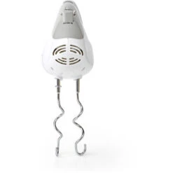 Nedis Frullatore 200 W Impostazione A 5 Velocità Funzione Turbo 2 Battitori / 2 Dough Ganci Bianco / Grigio -Elettrodomestici Negozio 85339655 3