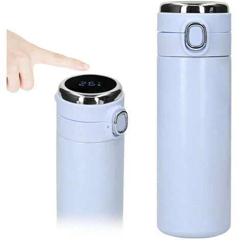 Bottiglia Isolata Sottovuoto Intelligente Da 420 Ml Display Della Temperatura In Tempo Reale LED Touch Screen Bottiglia Sottovuoto In Acciaio Inossidabile Tazza Da Viaggio (blu) 3 Bottiglia Isolata Sottovuoto Intelligente Da 420 Ml Display Della Temperatura In Tempo Reale LED Touch Screen Bottiglia Sottovuoto In Acciaio Inossidabile Tazza Da Viaggio (blu)