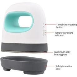 Mini Pressa A Caldo Stampa Di T-shirt Facile Riscaldamento Transfer Press Ferro Da Stiro Macchine Per Vestiti Borse Cappelli Cuscinetti Coperta Pelle (verde) -Elettrodomestici Negozio 85894603 2