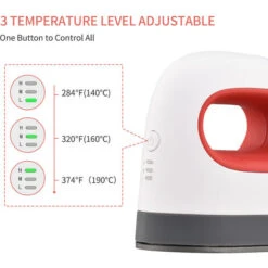 Mini Pressa A Caldo Stampa Di T-shirt Facile Riscaldamento Transfer Press Ferro Da Stiro Macchine Per Vestiti Borse Cappelli Cuscinetti Coperta Pelle (verde) -Elettrodomestici Negozio 85894603 4