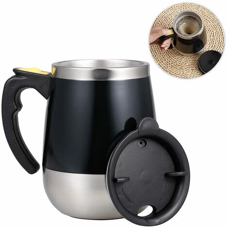 Tazza Da Caffè Autoagitante Tazza Da 400 Ml Tazza Da Miscelatore Da Viaggio Per Ufficio A Casa Rotante Automatica In Acciaio Inossidabile Elettrico Da 400 Ml (nero) 3 Tazza Da Caffè Autoagitante Tazza Da 400 Ml Tazza Da Miscelatore Da Viaggio Per Ufficio A Casa Rotante Automatica In Acciaio Inossidabile Elettrico Da 400 Ml (nero)