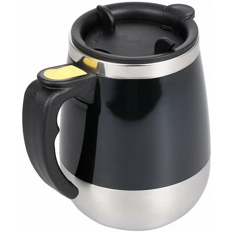 Tazza Da Caffè Autoagitante Tazza Da 400 Ml Tazza Da Miscelatore Da Viaggio Per Ufficio A Casa Rotante Automatica In Acciaio Inossidabile Elettrico Da 400 Ml (nero) 5 Tazza Da Caffè Autoagitante Tazza Da 400 Ml Tazza Da Miscelatore Da Viaggio Per Ufficio A Casa Rotante Automatica In Acciaio Inossidabile Elettrico Da 400 Ml (nero) - immagine 3