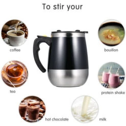 Tazza Da Caffè Autoagitante Tazza Da 400 Ml Tazza Da Miscelatore Da Viaggio Per Ufficio A Casa Rotante Automatica In Acciaio Inossidabile Elettrico Da 400 Ml (nero) 11 Tazza Da Caffè Autoagitante Tazza Da 400 Ml Tazza Da Miscelatore Da Viaggio Per Ufficio A Casa Rotante Automatica In Acciaio Inossidabile Elettrico Da 400 Ml (nero) -Elettrodomestici Negozio 85895037 5