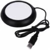 USB Warmer Heat Beverage Mug Mat Home Office Coffee Tea Mug Pad (Nero) -Elettrodomestici Negozio 85898902 1