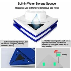 Lavavetri Magnetico Bifacciale Regolabile Magnetico Doppio Vetro Tergicristallo Aliante Facile Da Pulire Per 3-8mm 13Thirteen Glass Windows -Elettrodomestici Negozio 86162593 3