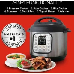 Instant Pot Electric Pressure Cooker Duo Mini 3L, 7-in-1 Multi-Cooker, Stainless Steel Pressure Cooker, 700 W -Elettrodomestici Negozio 86327881 2