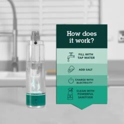 Beldray BEL01121-VDEEU7 Spray Spazzolone Antibac Con Grilletto, Disinfettante Per La Casa, Testa Spazzolone Biadesivo, Cartucce Riutilizzabili Da 400 ML, Con Mini Spruzzatore E Spatola -Elettrodomestici Negozio 86652980 3