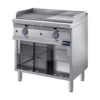 Fry Top A Gas Piastra Mezza Liscia Mezza Rigata Inox Bim 800x700x850/900H - Kg.135 - Kw.12 -Elettrodomestici Negozio 86765778 1