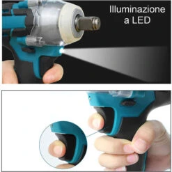 Trapano Avvitatore A Doppia Batteria Ad Impulsi Litio 20V Con Valigetta POB-280 -Elettrodomestici Negozio 86814948 3