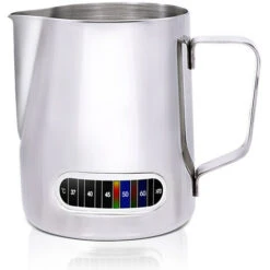 Brocca Per Schiuma Di Latte Da 12/20 Once Con Display Della Temperatura Brocca Per Montalatte In Acciaio Inossidabile Per Barista Latte Art (600 Ml)