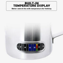 Brocca Per Schiuma Di Latte Da 12/20 Once Con Display Della Temperatura Brocca Per Montalatte In Acciaio Inossidabile Per Barista Latte Art (600 Ml) 11 Brocca Per Schiuma Di Latte Da 12/20 Once Con Display Della Temperatura Brocca Per Montalatte In Acciaio Inossidabile Per Barista Latte Art (600 Ml) -Elettrodomestici Negozio 86855936 5