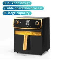 FRIGGITRICE AD ARIA CALDA SENZA OLIO 8 LT FRIGGE CUOCE TOUCH ARROSTO 1700 W AIGO -Elettrodomestici Negozio 86862645 5