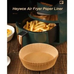 Set 100 Pezzi Carta Da Forno Per Friggitrice Ad Aria Fodere Monouso 16x4,5 Cm -Elettrodomestici Negozio 87083515 3