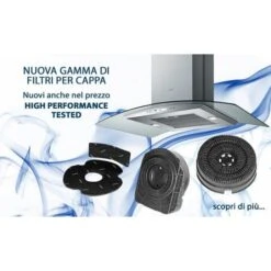 Filtri Carbone Attivo Cappa Elica F00478 Turboair Mod.47 Compatibile KIT0161384 Adatto A Missy E Box In Standard, 2 Pezzi In Confezione Ø 155 Mm H.50 Mm -Elettrodomestici Negozio 87876759 4