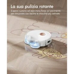 Yeedi Floor 3 Station, Robot Aspirapolvere E Lavapavimenti Con Stazione Autopulente, Potenza 5100Pa, Rilevamento Ostacoli 3D, Perfetto Per La Pulizia Di Tappeti E Pavimenti Duri -Elettrodomestici Negozio 87935930 3