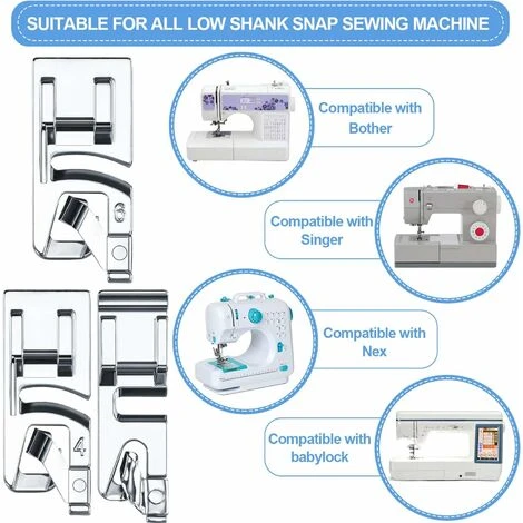 HIASDFLS Confezione Da 3 Macchine Da Cucire E Reggette E Piedini Adatti Per La Casa 3 Mm, 4 Mm E 6 Mm 6 HIASDFLS Confezione Da 3 Macchine Da Cucire E Reggette E Piedini Adatti Per La Casa 3 Mm, 4 Mm E 6 Mm - immagine 4