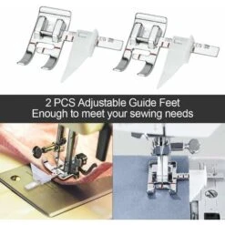 HIASDFLS 2 Pezzi Piedino Regolabile Piedino Guida Per Cucire Piedino Macchina Da Cucire Piedino Con Scatola Di Plastica Piedino Guida Regolabile Per Singer Brother Janome Kenmore -Elettrodomestici Negozio 88134179 4